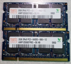 Hynix 2Gbx2 RAM modules, HMP125S6EFR8C, 2Rx8 PC2-6400S-666-12 - Picture 1 of 1