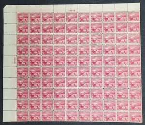 USA Briefmarke #681 F-VF NH Bogen - CV 180 $ - Bild 1 von 2