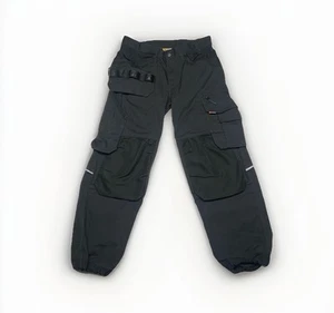 Pantalones de trabajo Blaklader Cargo para hombre 30x28 negros reforzados doble rodilla utilitarios - Imagen 1 de 13
