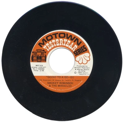 SMOKEY ROBINSON & MIRACLES "GOING TO A GO-GO c/w MY GIRL HAS GONE" 1965 MOTOWN - Image 1 of 2