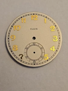 Orologio da tasca vintage Elgin 42,20mm metallo quadrante ricondizionato lotto.aw - Foto 1 di 3