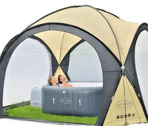 Poolüberdachung Pavillon für Bestway Lay-Z-Spa Whirlpool 390*390*255cm - Bild 1 von 5