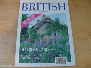 British Heritage Magazine Apr May 1995 100 Best Gardens Lake District - Foto 1 di 1