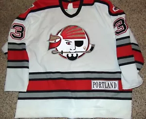 VINTAGE CCM PORTLAND PIRATES AUTHENTIC JERSEY - Picture 1 of 11