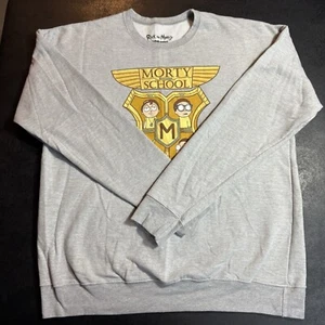 Adult Large Rick And Morty School Citadel Crest Pullover Crewneck Sweatshirt L - Picture 1 of 6