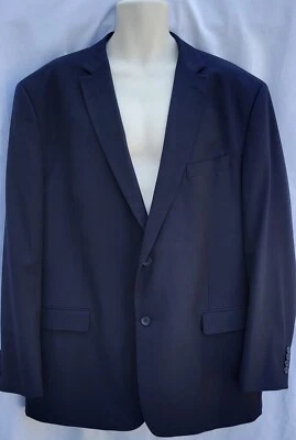 Giorgio Fiorelli Traje Súper Fino Chaqueta Blazer Abrigo Deportivo Azul Oscuro 52 L Caída Foto 1 de 4