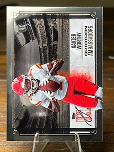 2024 Topps Signature Class #GA-7 Xavier Worthy Gridiron Ambassadors Kansas City - Imagen 1 de 2