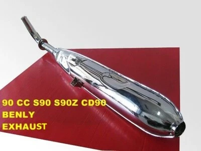 Fit HONDA 90cc. S90  CS90 Chrome EXHAUST MUFFLER PIPE "Late Model"  [mi4805] - Изображение 1 из 4