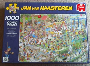 The Playground, Jan Van Haasteren, 1000Piece Puzzle, Jumbo, 1 Piece Missing - Picture 1 of 4