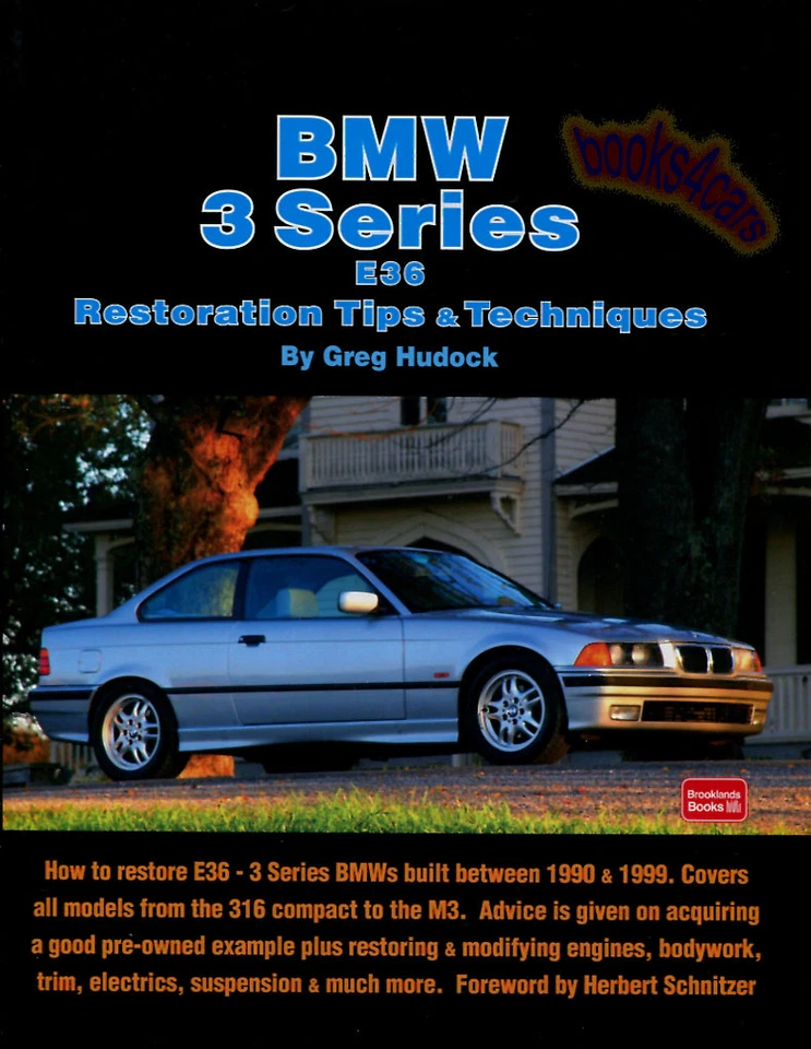BMW RESTORATION MANUAL 3 SERIES E36 BOOK SHOP TIPS M3 325is 328i 323i HUDOCK 318 - Image 1 of 1