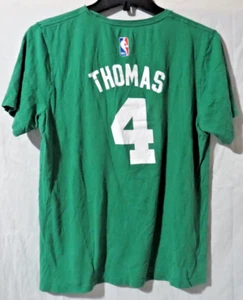 Boston Celtics Adidas Isiah Thomas Youth XL Green T Shirt - Picture 1 of 5