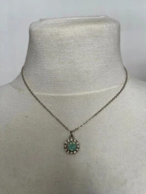Mint blume kette silber - Bild 1 von 3