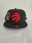 NEW ERA NBA Toronto Raptors City Cluster 59FIFTY Fitted Cap/Hat Black Sz 7 7/8