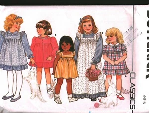 6711 Butterick Vintage SEWING Pattern Girls Dress Pinafore Easter Party Church 6 - Picture 1 of 2