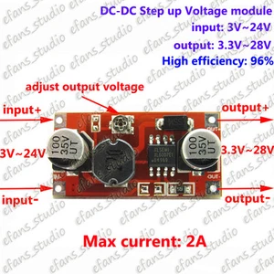 DC-DC Boost Converter 3V-24V 12V to 3.3V-28V 5V 9V Step Up Power Supply Module - Picture 1 of 3