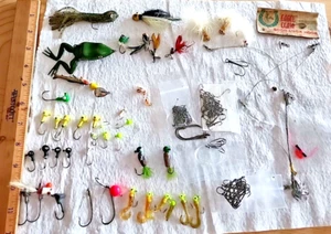Lote de cebo/ganchos de pesca con mosca rana - usado - Imagen 1 de 9