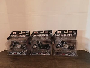 2013 Maisto Sons of Anarchy Opie, Clay, Jax 1:18 Scale Set 3 Harley Motorcycles - Picture 1 of 4