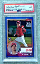 PSA 9 - 2018 Topps Silver Pack 1983 Chrome Blue Refractor Shohei Ohtani RC /150