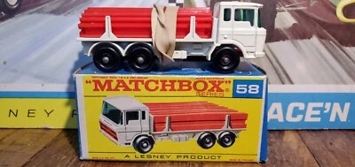 Vintage Matchbox Lesney DAF Girder Truck Box #58 England w/ Original Box (2) + - Image 1 of 4