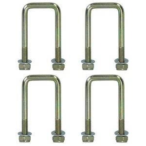 4 Pack M10 40mm x 88mm U-Bolt N-Bolt for Trailers with Nuts HIGH TENSILE - Picture 1 of 6
