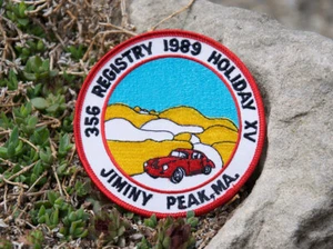 VINTAGE AUTOMOBILE CLUB PATCH / BADGE # PORSCHE 356 REGISTRY JIMINY PEAK 1989 - Picture 1 of 2