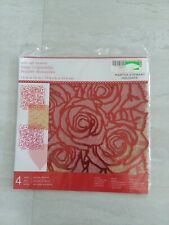 Martha Stewart craft paper die cut pages sheets rose new 12 x 12 scrapbooking
