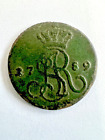 Poland 1 Grosz Grossus 1789 Stanislaw August Poniatowski Copper Coin