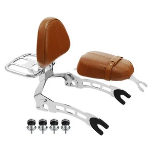Passenger Sissy Bar Luggage Spools Pillion Seat Fit For Indian Scout 2015-2024 - Bild 1 von 13