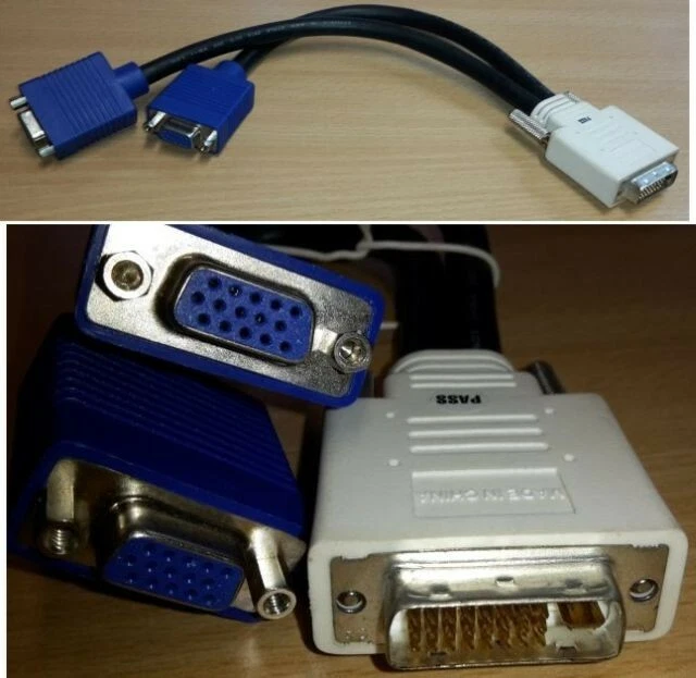 Molex 887-6674-00 LFH-60/DMS-60 auf Dual VGA Splitter Kabel - Bild 1 von 1