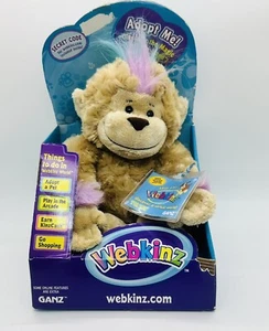 WEBKINZ MOHAWK MONKEY HM623 (Retired) w/ Unused Code Attached In Original Box - Picture 1 of 9