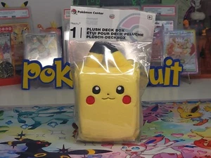 Pokemon Center Exclusive Pikachu Plush Deck Box Case - Factory Sealed - Picture 1 of 4