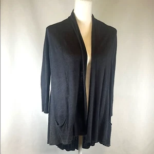 Anthropologie Angel of the North Cardigan Sweater Charcoal 3/4 Sleeve XS NWT - Picture 1 of 8
