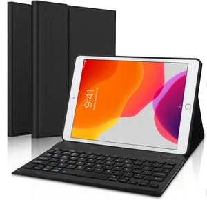 For Apple iPad 7th/8th/9th Gen 10.2 inch Wireless Bluetooth Keyboard Case Cover - Picture 1 of 6