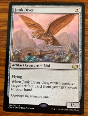 2014 MTG Wizards of the Coast Commander 2014 Junk Diver #244/337 Used  - Image 1 of 2