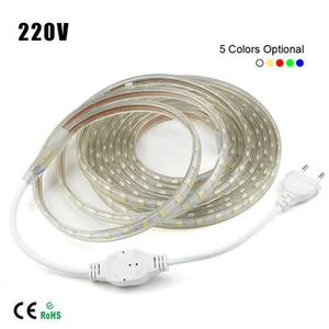 1M-10M Waterproof SMD 5050 LED Strip 220V 230V 60leds/m Flexible tape rope Light - Picture 1 of 7