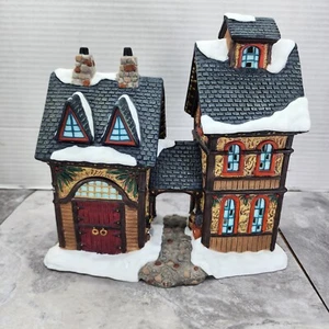 Kirkland Village Reindeer Stable Ceramic Christmas Holiday House No Light Cord - Picture 1 of 22
