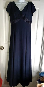Jordan Vintage Cocktail Party elegantes Kleid Brautjungfer formelles Kleid marineblau 13/14 - Bild 1 von 8