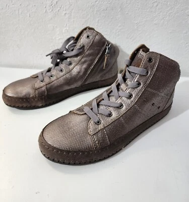 OTBT Round Trip Gray Comfort High Top Side Zip Sneaker Shoes Women's Sz 9.5M  - Image 1 of 4