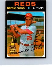 VINTAGE BASEBALL CARD 1971 TOPPS CINCINNATI REDS BERNIE CARBO NO 0486