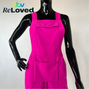 DANCING ON ICE: Robin Johnstone's pink dungarees, UK 10-12 - preloved by ITV - Picture 1 of 23