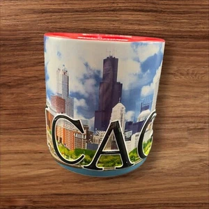 Americaware Embossed Chicago "The Windy City" 20 oz. Souvenir Coffee Mug Cup - Picture 1 of 4