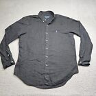 Ralph Lauren Shirt Mens Large Black Long Sleeve Button Down Collared