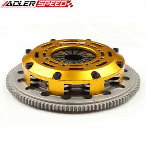 RACE TWIN DISC CLUTCH KIT + FLYWHEEL FOR 93-99 ECLIPSE TALON GST TSI FWD 7 BOLT - Bild 1 von 6