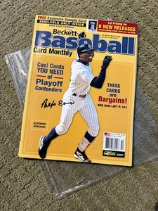 Yankees Alfonso Soriano Auto Signed Beckett Magazine - Picture 1 of 2