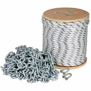 Anchor Rope Chain - 6mm x 100m Braided 8m x 6mm SL Chain - Picture 1 of 1