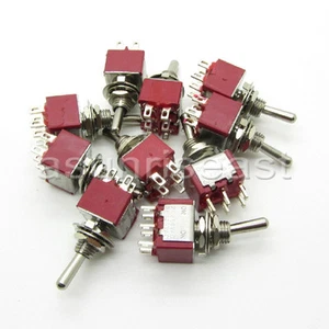 50×Mini Kippschalter DPDT 2 Positionen EIN-EIN 6-POLIG 250V 2A 125V 6A Großhandel - Bild 1 von 5