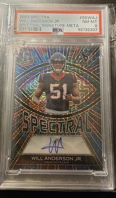 2023 Panini Spectral Signature-Meta Will Anderson Rookie Auto 12/25 (AU, RC) - Image 1 of 3