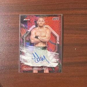 2024 Topps Finest UFC Jack Della Maddalena Red Shimmer Auto SP #FA-JDM - Picture 1 of 2