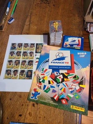 PANINI - WC FRANCE 98 - ALBUM COMPLET + PLANCHE IRAN ORIGINALE + POCHETTE -  TBE - Photo 1/4