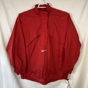NIKE Men's 1/4 Zip Nylon Pullover Windbreaker Track Jacket Size Medium - Picture 1 of 8
